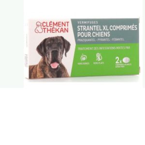 Clément-Thékan - Vermifuges strantel XL pour chiens 2xcomprimés