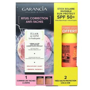 Garancia - Coffret Rituel Correction anti-tâches Eclair lune creme 30ml + stick solaire offert 15g