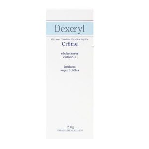 Dexeryl - Crème sécheresses cutanées, brûlures superficielles - 250 g