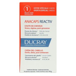 Ducray - Anacaps Reactiv Cure 3mois - 90 capsules