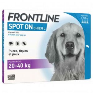 Frontline - Spot-on Chien L 20-40kg - 4 pipettes