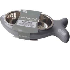 Hing - the fish double bol chat gris