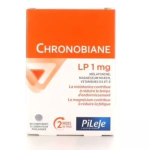 Pileje - Chronobiane LP 1mg Mélatonine Magnésium marin - 60 comprimés