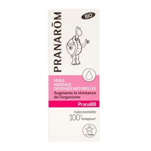 Pranarom - Huile massage Défenses naturelles - 10ml