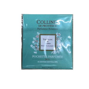 Collines de provence - pochette parfumée duo thé blanc&jasmin - 6g