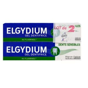 Elgydium - Dentifrice dents Sensibles - 2x75ml