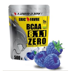 Eric Favre - BCAA 8.1.1 Zero saveur blue raspberry - 500g