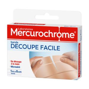 Mercurochrome - Bande découpe facile - 1 bande