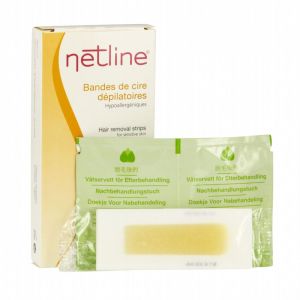 Netline - Bandes de cire dépilatoires visage - 20 bandes
