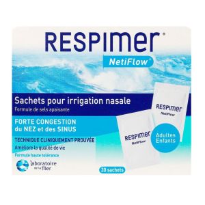 Respimer - Sachets pour Irrigation Nasale - 30 Sachets
