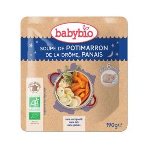 Babybio - Soupe de Potimarron de la Drôme, Panais - dès 6 mois - 190g