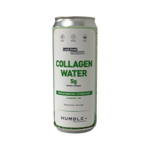 Humble+ - Eau pétillante au collagène menthe-citron vert - 330ml