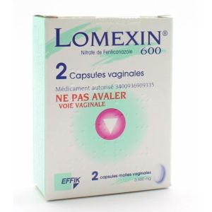 Effik - Lomexin 600 Capsule Vaginal - 2 capsules