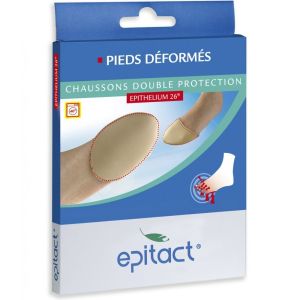 Epitact - Chaussons double protection - pieds déformés - 1 paire taille L