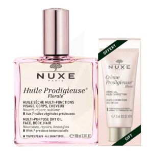 Nuxe - Huile prodigieuse floral et gelée de souche parfumée offerte - 100ml/30ml