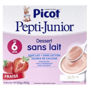 Picot - Pepti-junior - Dessert sans lait - 4x100g