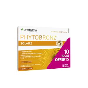 Arkopharma - Phytobronz solaire peau rayonnante - 2 x 30 capsules