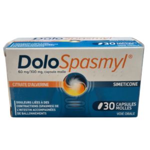 Mayoly - Dolospasmyl 60mg/300mg - 30 capsules