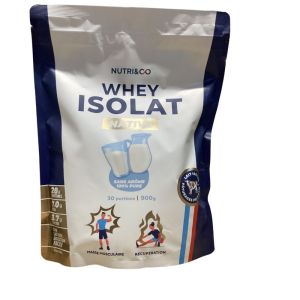 Nutri&Co - Whey Isolat Native Sans arôme - 900g
