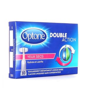 Optone - Double action Yeux secs - 10 unidoses