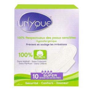 Unyque - Serviette Extra-fine Super - 10 serviettes