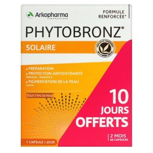 Arkopharma - Phytobronz solaire peau rayonnante - 2 x 30 capsules