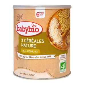 Babybio - Immunité 5 Céréales Nature - Dès 6 Mois - 220g