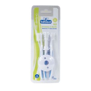 Bébisol - kit brosses à dents 1ères dents de bébé