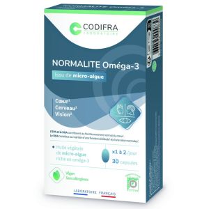 Codifra - Normalite Oméga-3 - 30 capsules