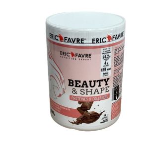 Eric Favre - Beauty Shape protéines et collagène - Saveur Chocolat - 525g