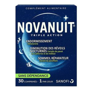 Novanuit - Triple action sommeil - 30 gélules