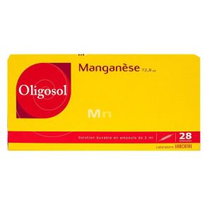 Oligosol - Manganèse - 28 Ampoules