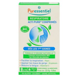 Puressentiel - Respiratoire Acti Pure - 15 comprimés