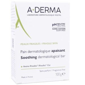 Aderma - Pain dermatologique apaisant - 100g