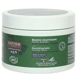 Cattier - Homme Baume Nourrissant Bio - Barbe et Cheveux - 90g