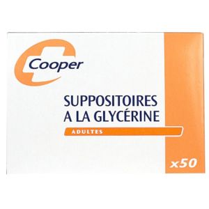 Cooper - Suppositoire à la glycérine adulte - - 50 suppositoires