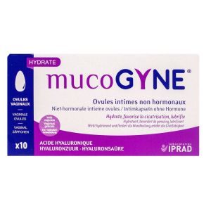 Iprad - Mucogyne ovules intimes non hormonaux acide hyaluronique - 10 ovules