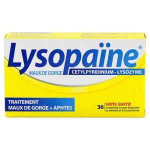 Lysopaine Maux de gorge - 36 comprimés à sucer