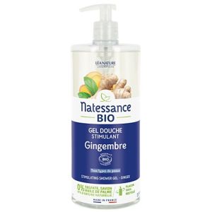 Natessance - Gel douche stimulant gingembre bio -1L