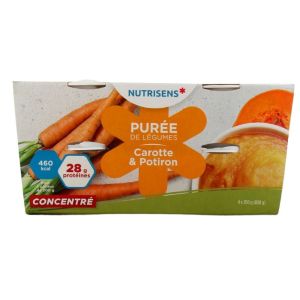 Nutrisens - Purée de légumes carotte et potiron - 4x200g