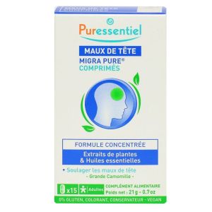 Puressentiel - maux de tête - 15 comprimés