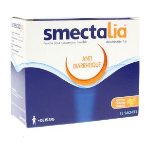 Smectalia - Anti Diarrhéique arôme orange vanille - 18 sachets
