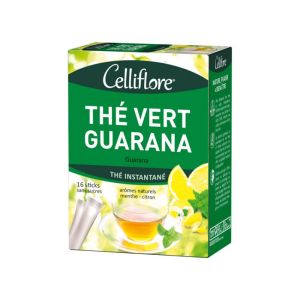 Celliflore - Thé vert Guarana - 16 sticks