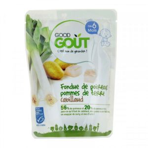 Good Goût - Purée de fondue de poireaux pomme de terre cabillaud dès 6 mois - 190 g