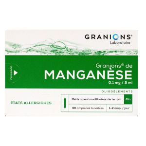 Granions - Manganèse - 30 ampoules