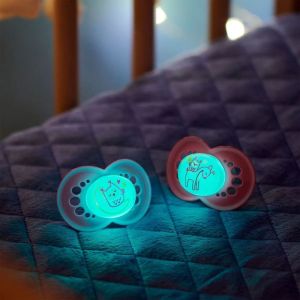 Mam - Sucettes Original Nuit 6mois+ renard et ours - 2 sucettes