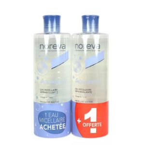 Noreva - Aquavera Eau micellaire démaquillante - Lot de 2x400ml