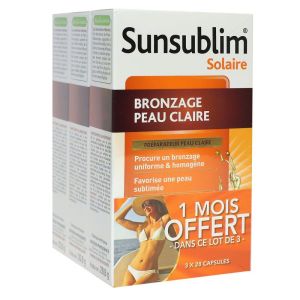 Nutreov - Sunsublim bronzage peau claire - 3x28 capsules