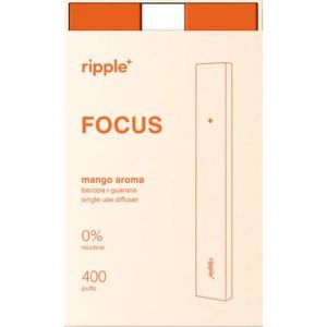 Ripple+ - Inhalateur d'aromathérapie Focus arôme mangue - 400puffs