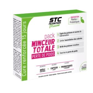 STC Nutrition - Pack minceur totale perte de poids Hydroblast 30 gélules + Killercal 30 gélules + Mafloril Gasseri 15 gélules